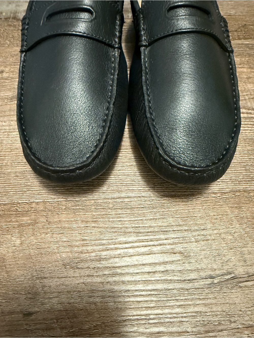 Coach Black Leather Penny Loafers for Men - Picture 4 of 6